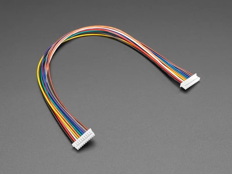 10-контактный кабель с шагом 1,25 мм, длина 20 см, 1:1, совместимый с Molex PicoBlade