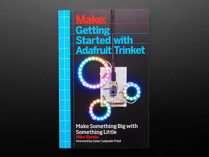 Начало работы с книжкой-брелком + комплект аксессуаров Adafruit Trinket 5V