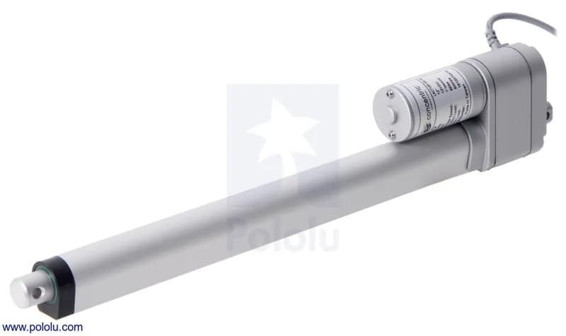 Glideforce GF23-120512-3-65 Высокоскоростной линейный привод LD с обратной связью: 12 кгс, ход 12 дюймов (полезный 11,8 дюйма), 3,3 дюйма/с, 12 В