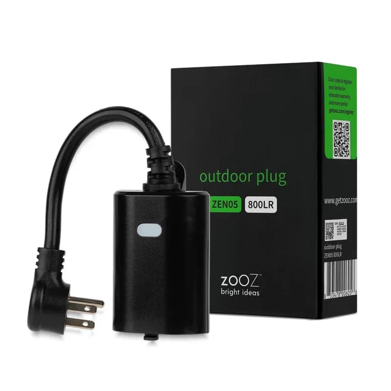 Zooz 800 Series Z-Wave Умная вилка дальнего действия для наружного применения ZEN05 800LR