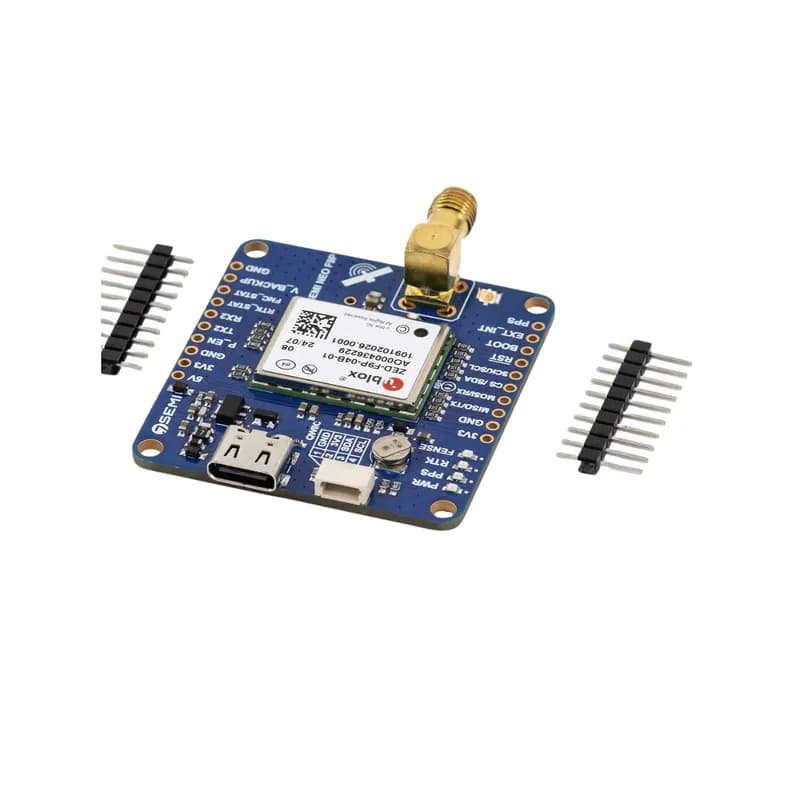u-blox ZED-F9P Двухдиапазонный GNSS RTK SMA модем - 7Semi