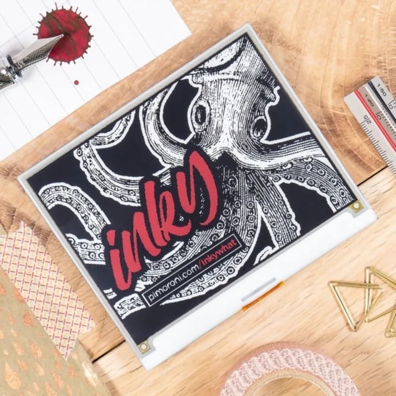 Inky WHAT (ePaper/eInk/EPD) Красный/Черный/Белый