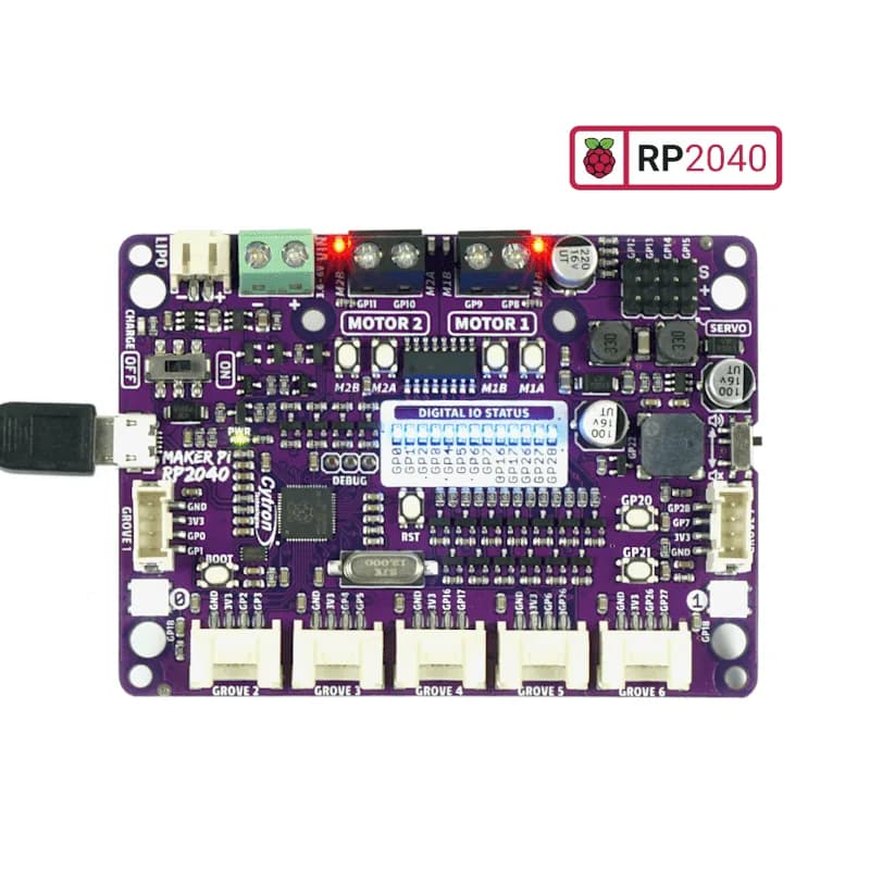 Maker Pi RP2040: Упрощение робототехники с помощью Raspberry Pi RP2040