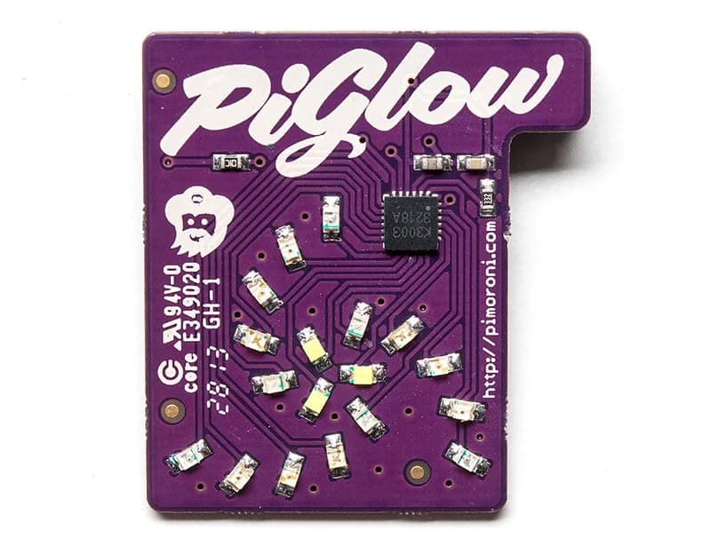 Светодиодная надстройка PiGlow для Raspberry Pi