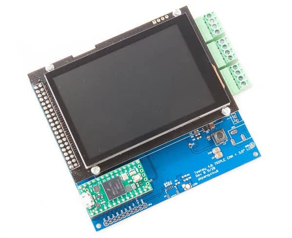 Плата Teensy 4.0 Triple CAN с 3,5-дюймовым сенсорным ЖК-дисплеем 480x320