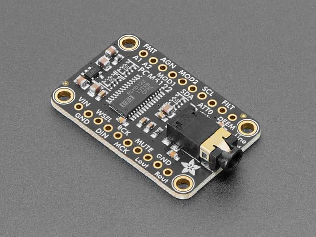 ЦАП Adafruit PCM5122 I2S с линейным выходом - HW, I2C или SPI