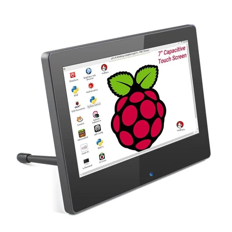 7-дюймовый монитор Raspberry Pi с разрешением 1024x600, сенсорным экраном, емкостным IPS-дисплеем со встроенной подставкой для динамика