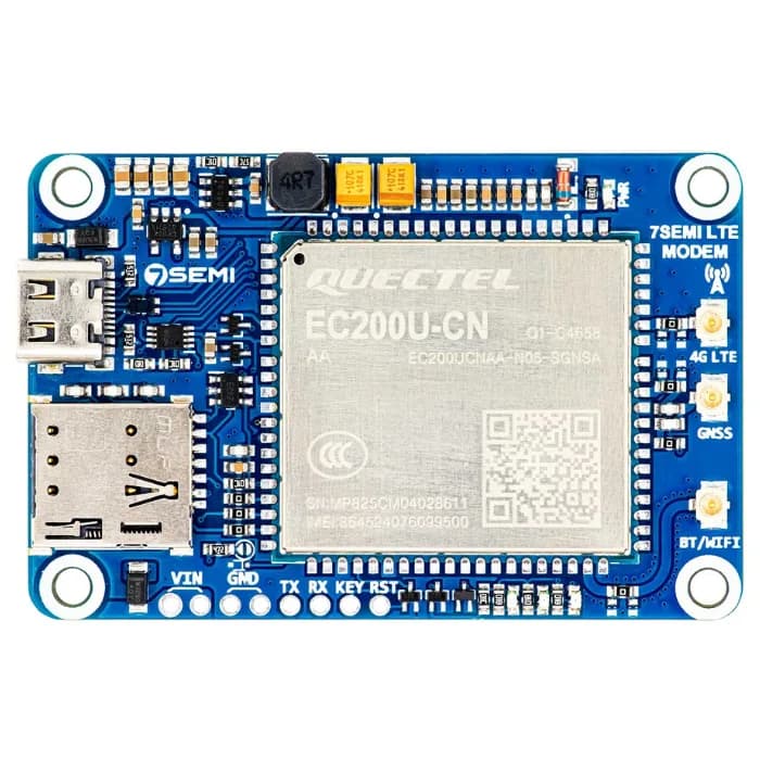 EC200U Промышленный модем 4G LTE GNSS с USB C и диапазоном входного напряжения 5–26 В - 7Semi