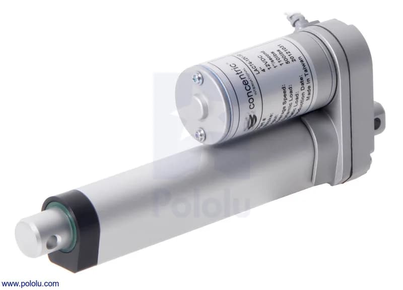 Glideforce LACT4-12V-10 Линейный привод для легких условий эксплуатации: 25 кгс, ход 4 дюйма (используемый 3,9 дюйма), 1,1 дюйма/с, 12 В