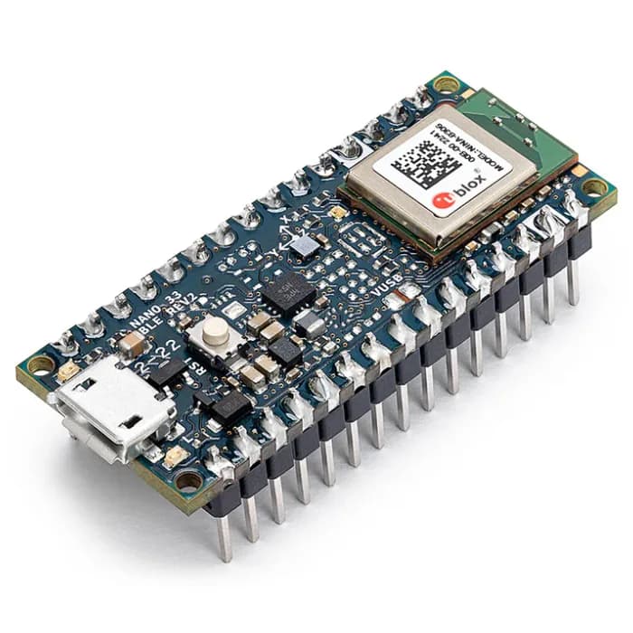 Официальная плата разработки Arduino Nano 33 BLE Rev2 с разъемами — ABX00072
