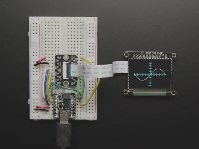 Коммутационная плата OLED — 16-битный цвет, 1,27 дюйма, с держателем microSD