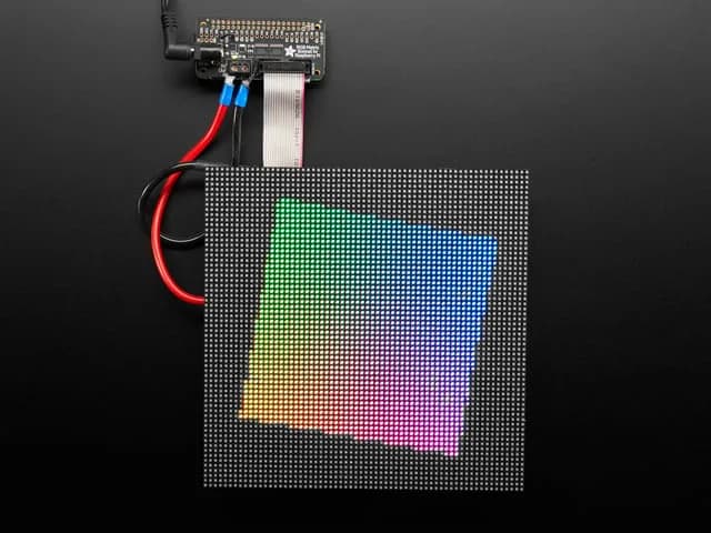 Крышка Adafruit RGB Matrix для Raspberry Pi