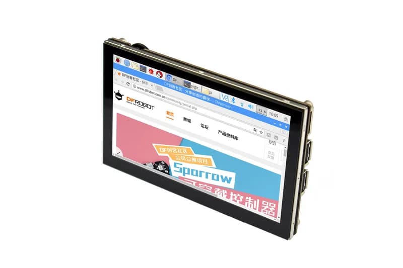 Улучшенное взаимодействие с 5-дюймовым сенсорным ЖК-экраном Raspberry Pi