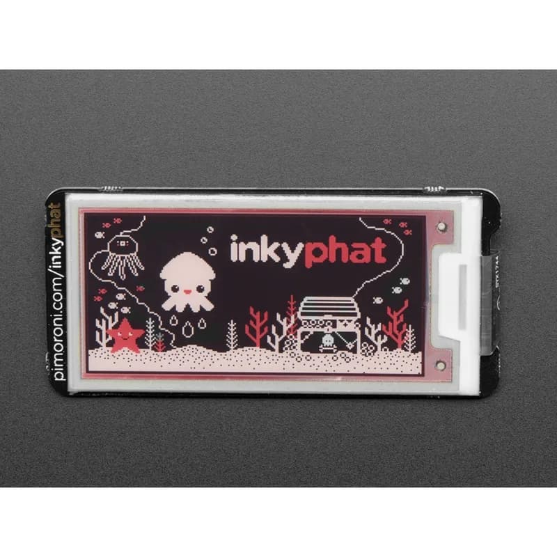 Pimoroni Inky pHAT для Raspberry Pi — 3-цветный дисплей eInk