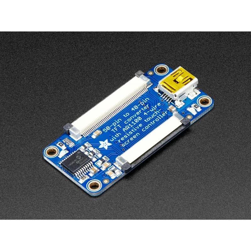 Adafruit TFT 50-40 контактов + адаптер для сенсорного экрана AR1100