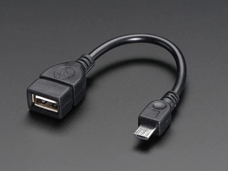 Хост-кабель USB OTG — MicroB OTG «папа-мама»