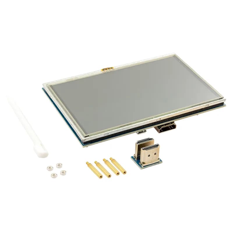5-Zoll TFT ЖК-монитор с сенсорным экраном и HDMI, совместимый с Raspberry Pi 4B, 3B+, 3B, 2B+, BB Black, Banana Pi, Jetson Nano, Windows 10/8/7-800x480 Auflösung Display
