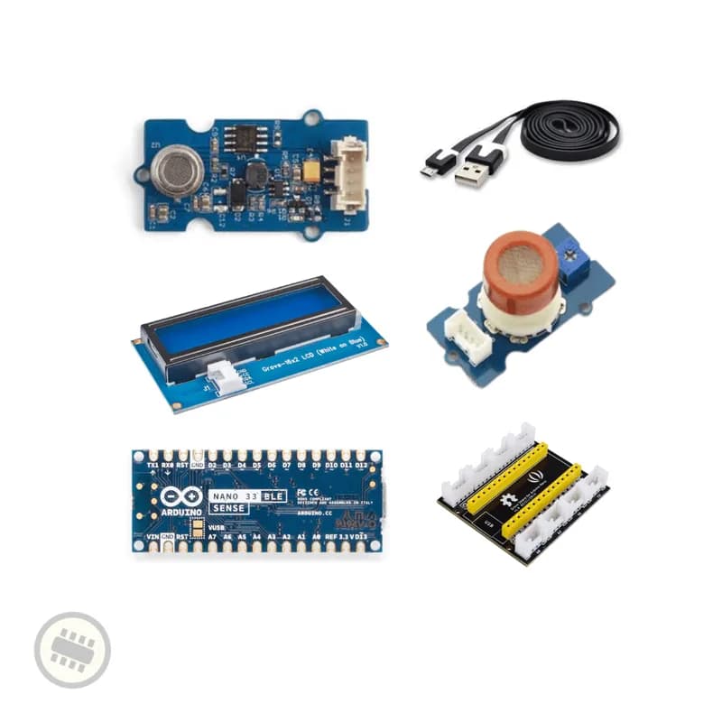Комплект мониторинга окружающей среды с Arduino Nano 33 BLE Sense