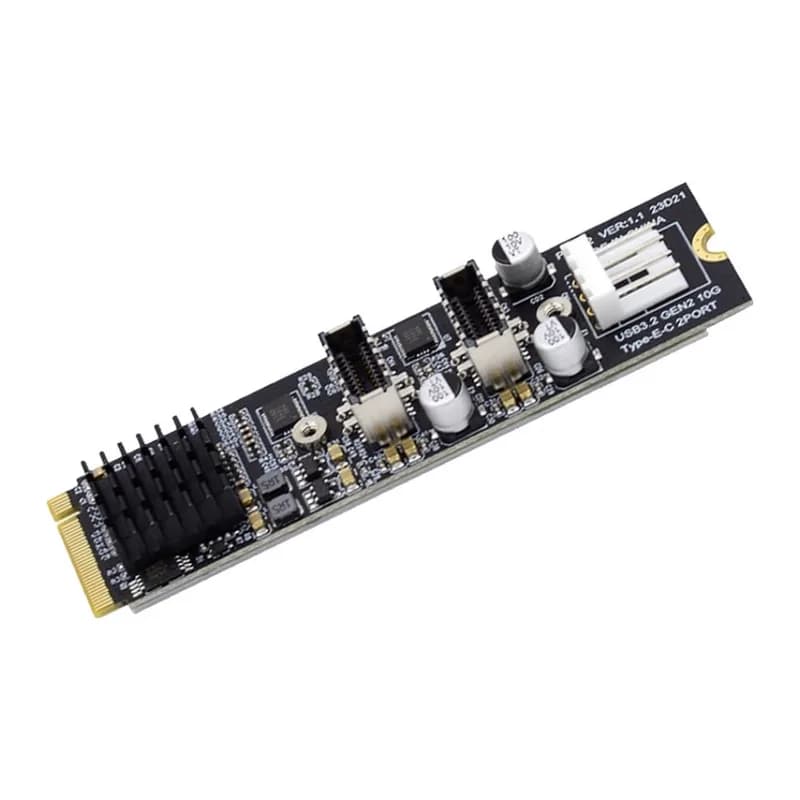 Двухпортовая плата расширения M.2 PCIe — USB 3.0 Type-E и Type-C