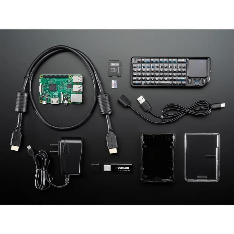 Комплект Raspberry Pi Media Center — для Pi 2 или Pi 3 — включает Pi 3