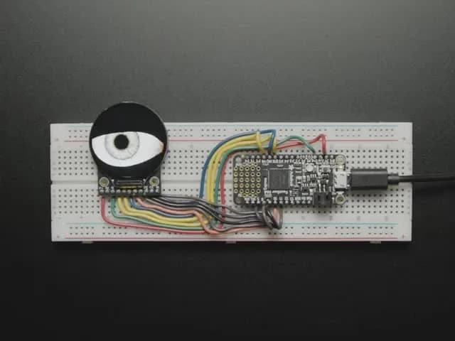 Adafruit 1,28 дюйма, круглый TFT ЖК-дисплей, 240x240 пикселей, с картой памяти MicroSD