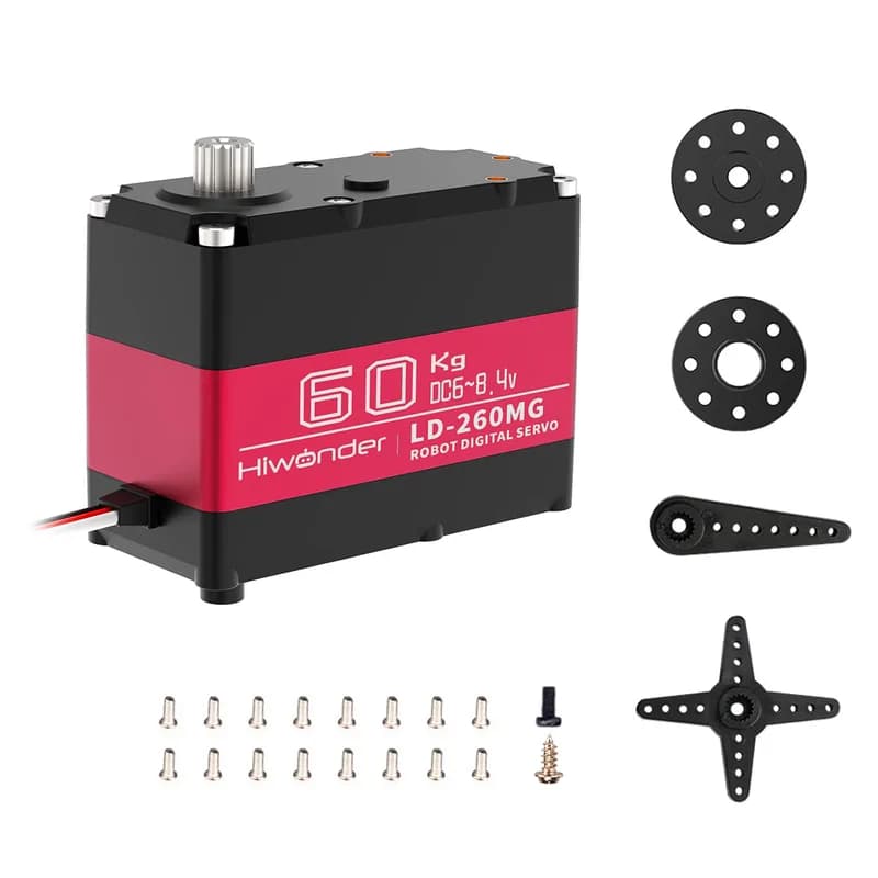 Hiwonder LD-260MG Цифровой сервопривод/60 кг с высоким крутящим моментом/RC автомобиль/двойной вал