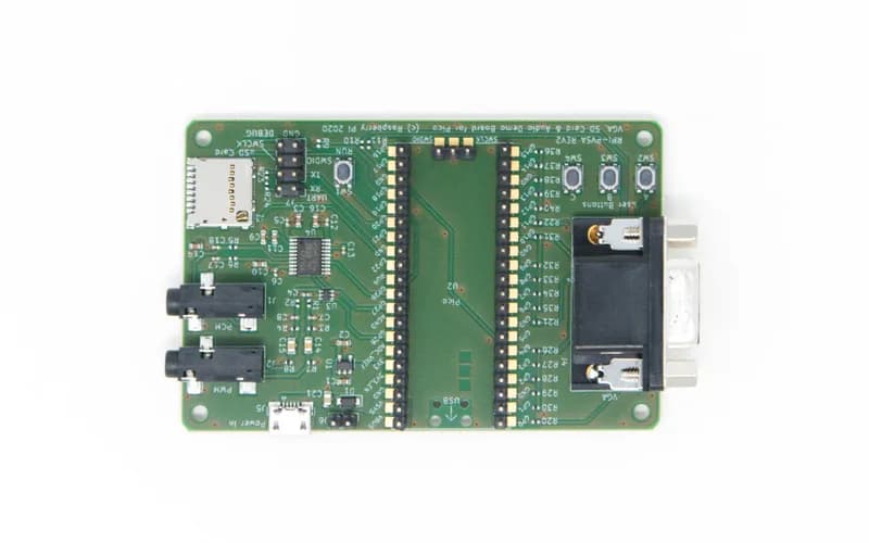 Плата расширения Raspberry Pi Pico VGA Audio SD