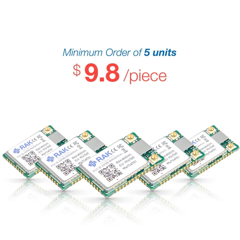 RAK4600 nRF52832 SX1276 Bluetooth-модуль LoRa для LoRaWAN