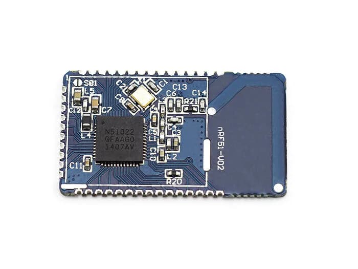 Модуль SMD Nordic nRF51822 с частотой 2,4 ГГц; 16*28 мм (с антенной на печатной плате)
