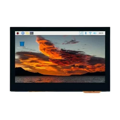 4,3-дюймовый QLED-дисплей, интерфейс DSI, 800 × 480, интегрированная структура, панель из закаленного стекла