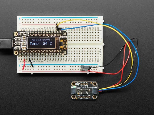 Датчик температуры Adafruit PCT2075 - STEMMA QT / Qwiic