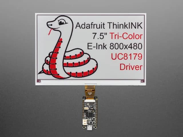 7,5 дюйма, 800 x 480, трехцветный, электронные чернила/электронная бумага — пустой дисплей
