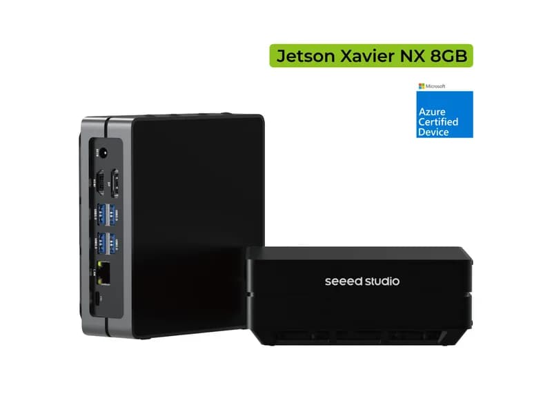 reComputer J2021-Edge AI-устройство с модулем Jetson Xavier NX 8 ГБ, 4xUSB, слотами M.2 Key E и Key M, алюминиевый корпус, предустановленная система JetPack