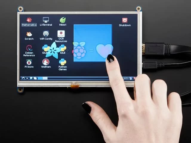 Рюкзак с дисплеем 7 дюймов, 800x480, HDMI, с сенсорным экраном