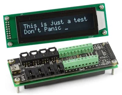 1203 - PhidgetTextLCD 20X2: Белый: Встроенный интерфейс PhidgetInterface