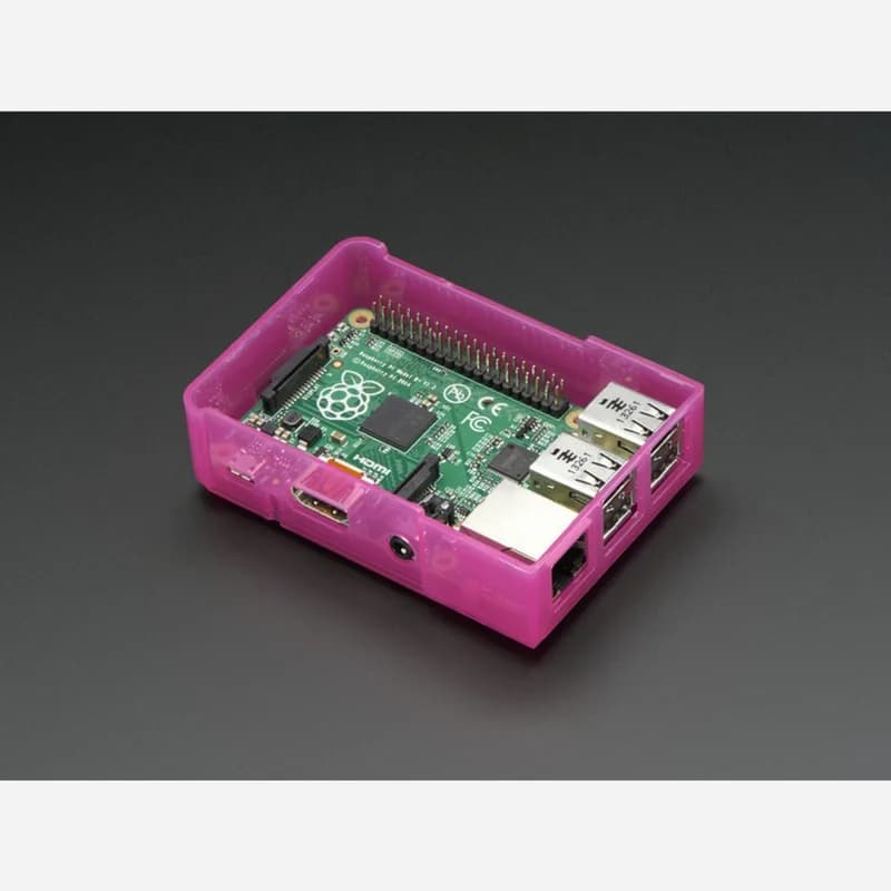 Основание корпуса Pi Model B+ / Pi 2 / Pi 3 — розовый
