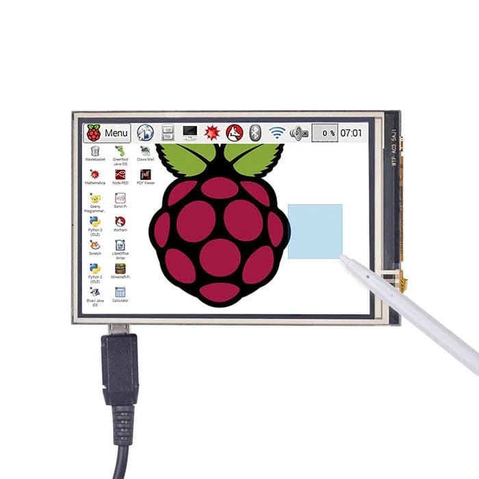 SunFounder 3,5-дюймовый TFT ЖК-дисплей с сенсорным экраном 480x320 для Raspberry Pi 5/4/3B + Pironman 5/5-Max