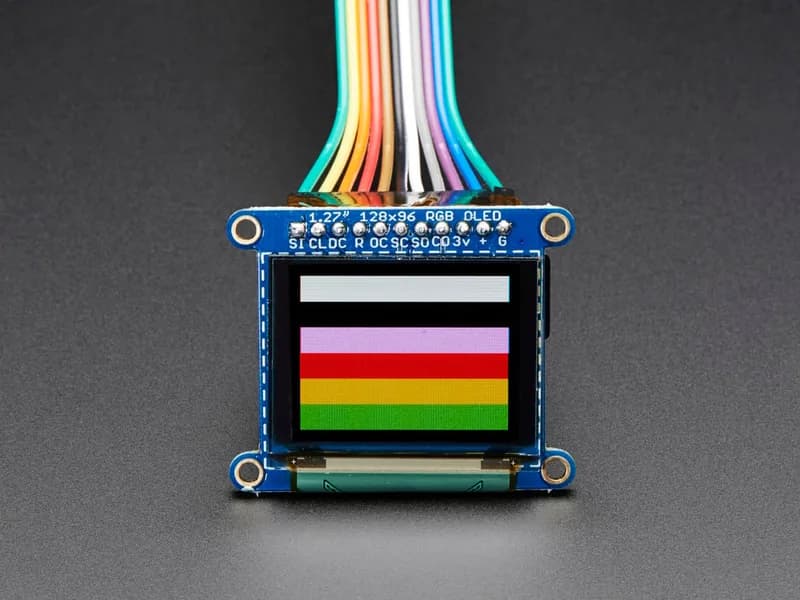 Коммутационная плата OLED — 16-битный цвет, 1,27 дюйма, с держателем microSD, разъем EYESPI
