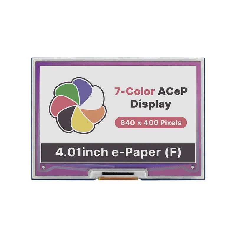 Raspberry Pi 4.01 ACeP 7 электронная бумага 640 × 400 --