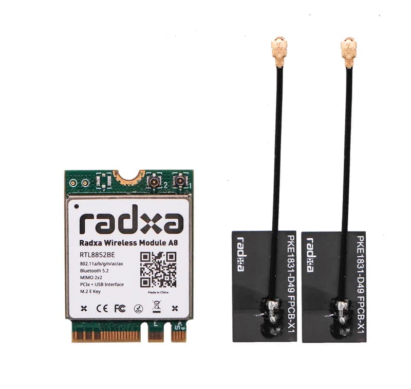 Беспроводной модуль Radxa M.2 E Key WiFi 6 и BT 5.2