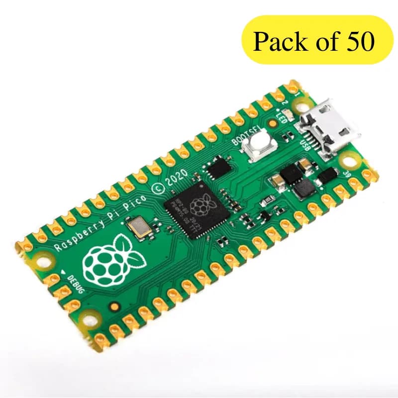 Плата микроконтроллера Raspberry Pi Pico — (50 шт. в упаковке)