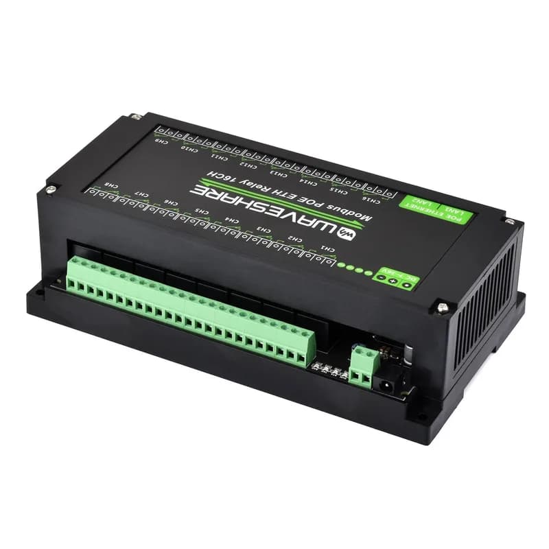 16-канальный релейный модуль Modbus Ethernet