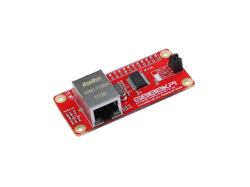 Сетевой адаптер ENC28J60 RJ45 Ethernet LAN HAT для терминала Raspberry Pi Zero/Wio