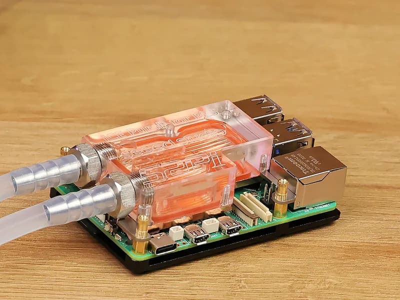 Радиатор водяного охлаждения для Raspberry Pi 5