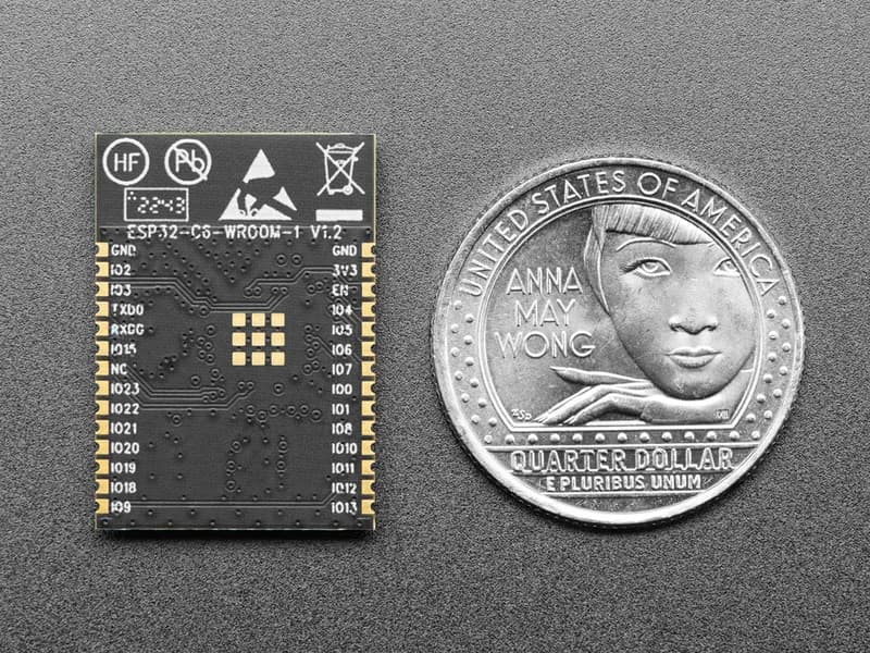 ESP32-C6-WROOM-1-N4 Инженерный модуль — антенна на печатной плате Quad SPI Flash 4 МБ