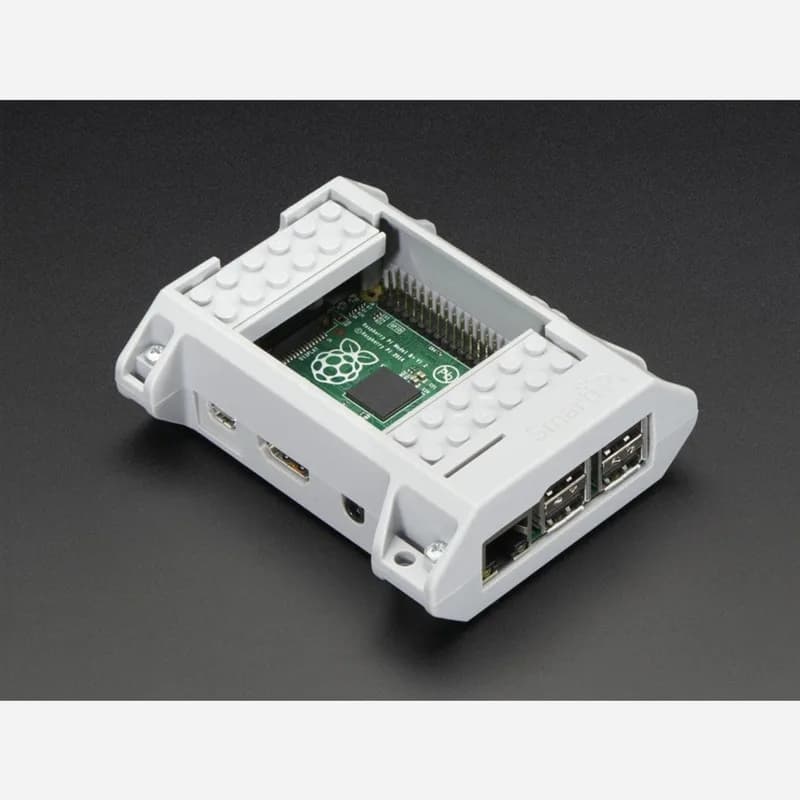 SmartiPi — корпус, совместимый со стандартными блоками — Raspberry Pi B+ Pi2 — серый