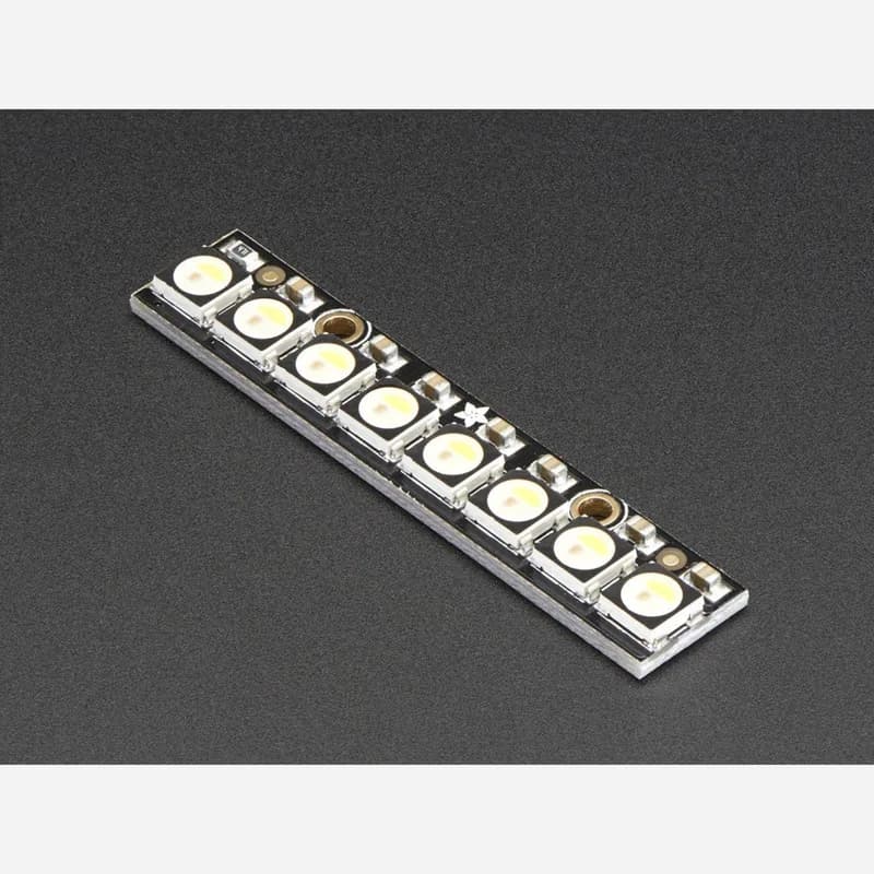 NeoPixel Stick - 8 светодиодов RGBW x 5050 - теплый белый - ~3000K