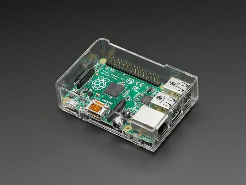 Основание корпуса Pi Model B+ / Pi 2 / Pi 3 — прозрачное