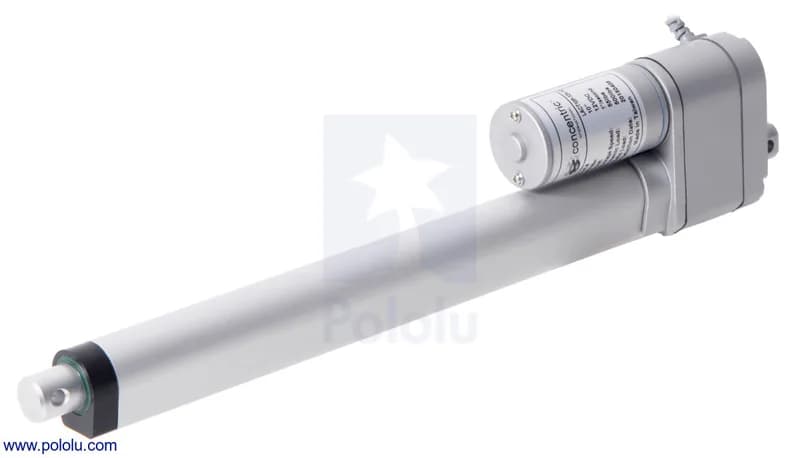 Glideforce LACT10P-12V-10 Легкий линейный привод с обратной связью: 25 кгс, ход 10 дюймов (используемый 9,8 дюйма), 1,1 дюйма/с, 12 В
