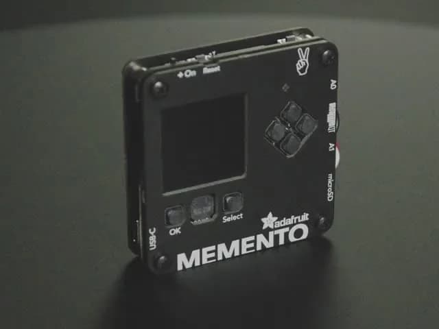 MEMENTO — программируемая на Python камера своими руками — голая плата